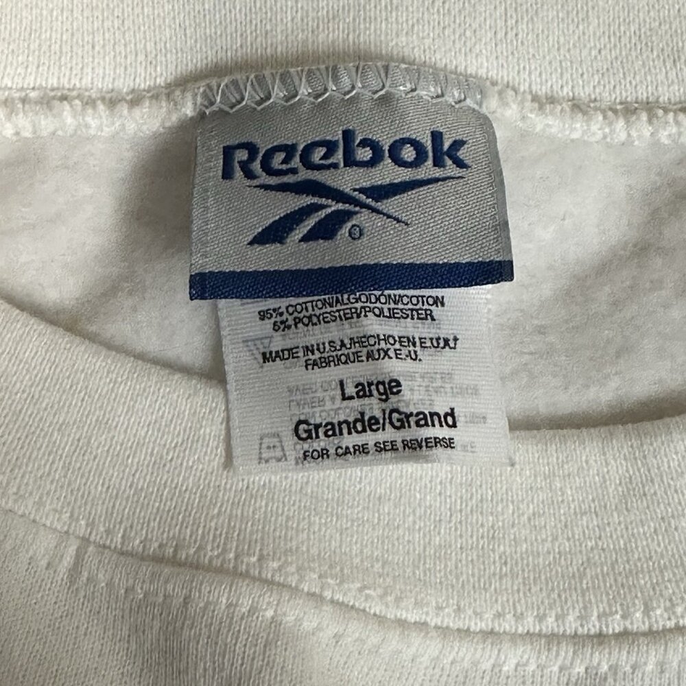 Vintage Women’s Reebok White Sweatshirt Size Large - Picture 9 of 12